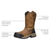 image:imageKEEN Utility Mens Evanston Composite Toe Waterproof Leather Durable Construction Pull onBisonBlack