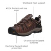 image:imageKEEN Utility Mens Flint 2 Low Height Soft Toe Breathable Durable Construction Work ShoesCascade BrownGolden Rod