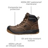 image:imageKEEN Utility Mens Fort Wayne 6 Waterproof Composite Toe Wedge Work BootsDark EarthGum