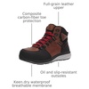 image:imageKEEN Utility Mens Red Hook Mid Height Composite Toe Waterproof Warehouse Work BootsTobaccoBlack