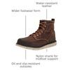 image:imageKEEN Utility Mens San Jose 6 Soft Toe Wedge Work BootsCoffee BeanStar White