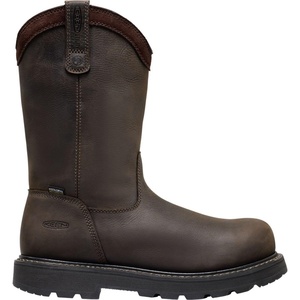 image:imageKEEN Utility Cincinnati PullOn 90 Heel Waterproof Work Boots Carbon ToeChocolate BrownBlack