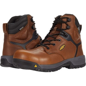 image:imageKEEN Utility Mens Chicago 6 Internal Met Guard Waterproof Composite Toe Work BootTobaccoBlack