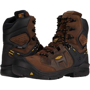 image:imageKEEN Utility Mens Dover 8 600g Leather Waterproof Composite Toe Work BootsDark EarthBlack