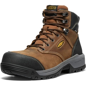 image:imageKEEN Utility Mens Evanston 6 Composite Toe Waterproof Leather Durable Construction Work BootsBisonBlack