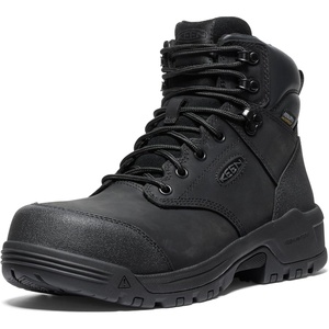 image:imageKEEN Utility Mens Evanston 6 Composite Toe Waterproof Leather Durable Construction Work BootsBlackBlack