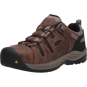 image:imageKEEN Utility Mens Flint 2 Low Steel Toe Waterproof Non Slip Work ShoeCascade BrownOrion Blue
