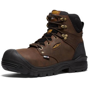 image:imageKEEN Utility Mens Independence 6 Composite Toe Internal Metatarsal Guard Waterproof Work BootsDark EarthBlack