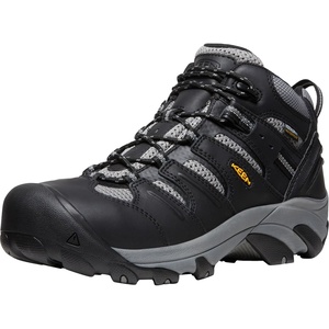 image:imageKEEN Utility Mens Lansing Mid Height Steel Toe Waterproof Work BootsBlackSteel Grey