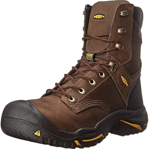image:imageKEEN Utility Mens MT Vernon 8 Leather Waterproof Steel Toe Work BootCascade BrownCascade Brown