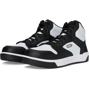 image:imageKEEN Utility Mens Overton Mid Height Composite Toe Lightweight Durable Work SneakersStar WhiteBlack
