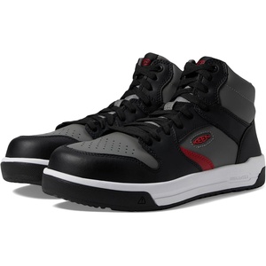 image:imageKEEN Utility Mens Overton Mid Height Composite Toe Lightweight Durable Work SneakersSteel GreyBlack