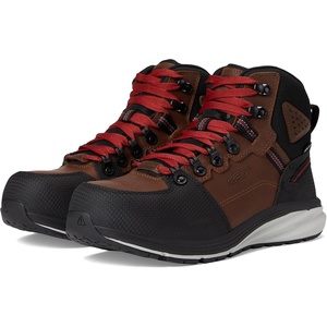 image:imageKEEN Utility Mens Red Hook Mid Height Composite Toe Waterproof Warehouse Work BootsTobaccoBlack