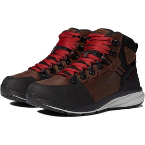image:imageKEEN Utility Mens Red Hook Mid height soft Toe waterproof warehouse Work BootsTobaccoBlack