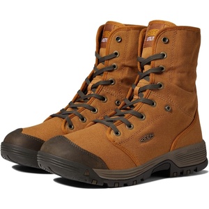 image:imageKEEN Utility Mens Roswell Mid Soft Toe CanvasAlmondBlack Olive