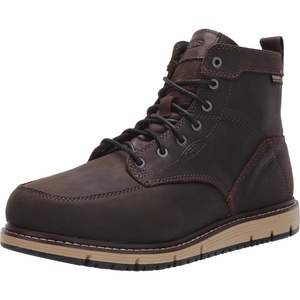 image:imageKEEN Utility Mens San Jose 6 Alloy Toe Waterproof Wedge Work BootsCascade BrownBlack
