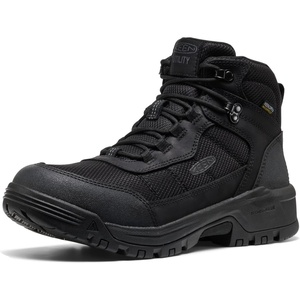 image:imageKEEN Utility Mens Skokie Hiker Style Mid Height Soft Toe 90 Degree Waterproof Work BootsBlackBlack