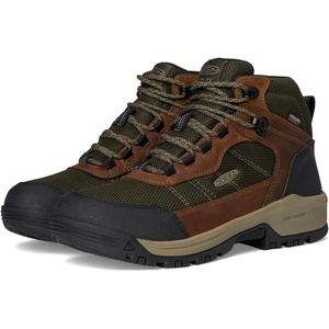 image:imageKEEN Utility Mens Skokie Hiker Style Mid Height Soft Toe 90 Degree Waterproof Work BootsForest NightBlack