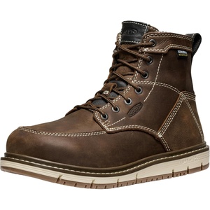 image:imageKEEN Utility Womens San Jose 6 Alloy Toe Waterproof Wedge Work BootsCascade BrownGum