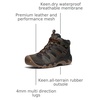 image:imageKEEN Mens Headout Mid Height Waterproof All TerrainBlack OliveFossil Orange