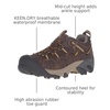 image:imageKEEN Mens Targhee 2 Low Height Waterproof Hiking ShoesCascade BrownGolden Yellow