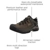 image:imageKEEN Mens Targhee 3 Low Height Waterproof Hiking ShoesBungee CordBlack