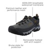 image:imageKEEN Mens Targhee 3 Low Height Waterproof Hiking ShoesSteel GreyGolden Brown