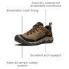 image:imageKEEN Mens Targhee 4 Low Height Durable Comfortable Waterproof Hiking ShoesSea TurtleRoasted Pecan