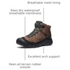 image:imageKEEN Mens Targhee 4 Mid Height Waterproof Hiking BootsBisonBlack