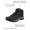 image:imageKEEN Mens Targhee III Mid Height Waterproof Hiking BootBlackBrindle
