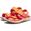image:imageKEEN UnisexChild Elle Backstrap Casual Platform Open Toe SandalsTangerineCayenne