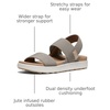 image:imageKEEN Womens Elle Backstrap Casual Platform Open Toe Wedge SandalsBrindleBirch