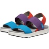 image:imageKEEN Womens Elle Backstrap Casual Platform Open Toe Wedge SandalsCharismaRed ClayFjord Blue Tritone
