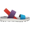 image:imageKEEN Womens Elle Backstrap Casual Platform Open Toe Wedge SandalsCharismaRed ClayFjord Blue Tritone