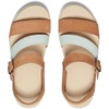 image:imageKEEN Womens Ellecity Backstrap Open Toe Adjustable Comfortable Platform Wedge SandalNatural LeatherClearly Aqua