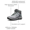 image:imageKEEN Womens Targhee 4 Mid Height Durable Comfortable Waterproof Hiking BootsAlloyGranite Green