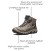 image:imageKEEN Womens Targhee 4 Mid Height Durable Comfortable Waterproof Hiking BootsBrindleNostalgia Rose