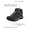 image:imageKEEN Womens Targhee III Mid Height Waterproof Hiking BootJavaPorcelain