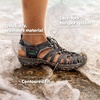 image:imageKEEN Womens Whisper Closed Toe Durable Comfortable Easy On Washable Adventure SandalsBeaujolaisBlack