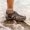 image:imageKEEN Womens Whisper Closed Toe Durable Comfortable Easy On Washable Adventure SandalsPlaza TaupeGolden Yellow