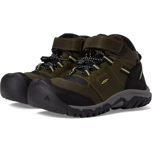 image:imageKEEN Boys Ridge Flex Mid WP Little KidBig KidDark OliveDusky Citron