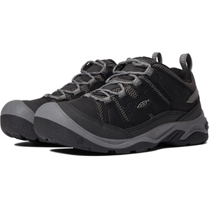 image:imageKEEN Mens Circadia Vent Low Height Breathable Hiking Shoes BisonPotters ClayBlackSteel Grey