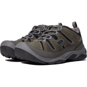 image:imageKEEN Mens Circadia Vent Low Height Breathable Hiking Shoes BisonPotters ClaySteel GreyLegion Blue