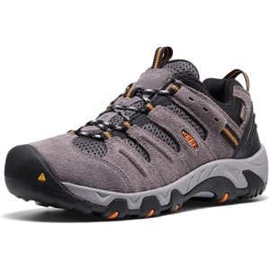image:imageKEEN Mens Headout Low Height Waterproof All Terrain Hiking ShoeSteel GreyOrange Pepper