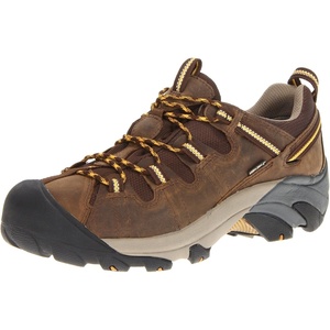 image:imageKEEN Mens Targhee 2 Low Height Waterproof Hiking ShoesCascade BrownGolden Yellow
