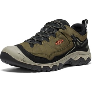 image:imageKEEN Mens Targhee 4 Low Height Durable Comfortable Waterproof Hiking ShoesDark OliveGold Flame