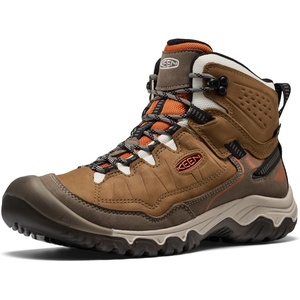 image:imageKEEN Mens Targhee 4 Mid Height Waterproof Hiking BootsCoyoteGold Flame