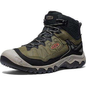 image:imageKEEN Mens Targhee 4 Mid Height Waterproof Hiking BootsDark OliveGold Flame