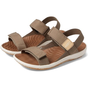 image:imageKEEN UnisexChild Elle Backstrap Casual Platform Open Toe SandalsBrindleStar White