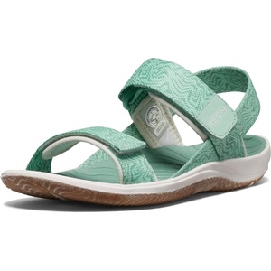 image:imageKEEN UnisexChild Elle Backstrap Casual Platform Open Toe SandalsLichenStar White